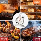CloudHand Oven Thermometer 50-300°C/100-600°F Electric/Gas Oven Temperature - Image 7