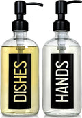 JASAI 2Pack 18OZ Glass Soap Dispenser, Kitchen Dispenser by JASAIHOME