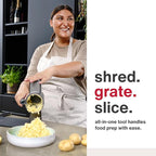 Zyliss Rotary Cheese Grater, 3 Steel Drum Blades, Fruit Grater - Image 5