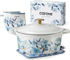CAROTE 5 QT Cast Iron Dutch Oven Pot by CAROTE