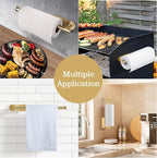 Self Adhesive Paper Towel Holder Under Cabinet Mount, Wall Mounted Paper Towel - Image 5