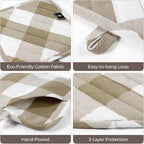 Cotton Pot Holders for Kitchen Heat Resistant Potholder, Hot Pads, Trivet - Image 3