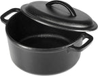 Amazon Basics Pre-Seasoned Cast Iron Mini Dutch Oven Pot - Image 2