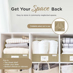 VIVIDECOR Open Front Storage Cubes 12x12x10 – Trapezoid Closet Shelf Bins - Image 6