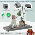 2PCS Water Absorbing Stone Tray, Quick Drying Diatomite Stone Sink Tray - Image 5