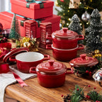Lareina Mini Cocotte - 12oz Ceramic Casserole Dishes - Kitchen Casserole Sets - - Image 2