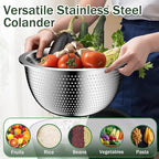 Nicdiet Mixing Bowls with Lids Set, Nesting Storage Bowls - Image 3