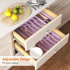 Lifewit Silverware Drawer Organizer, Expandable Utensil Tray - Image 8