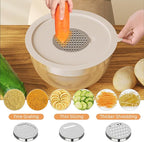 Fyrnova Mixing Bowls with Lids Set, 6 Piece Stainless Steel Nesting Storage - Image 4