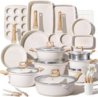 CAROTE 44pcs Pots and Pan Set Nonstick, Cookware Sets, Cooking Set Non Stick by CAROTE