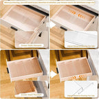 Yieach 8 Pack Adjustable Narrow In Drawer Spice Organizer - Image 5