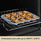 Pyrex 8-Piece Metal Bakeware Set, Lightweight Stainless Steel Baking Trays - Image 7