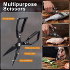Kitchen Shears 2-Pack Heavy Duty All Purpose Stainless Steel Kitchen Shear Meat - Image 6