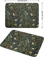 Green Plants Dish Drying Mat for Kitchen Counter Microfiber Absorbent Dish - Image 2