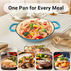 Enameled Cast Iron Dutch Oven, 3.8 Quart Dutch Oven Pot - Image 2