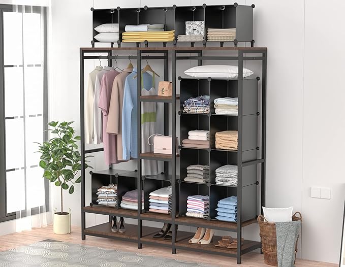 HOMIDEC Closet Organizers and Storage, 9 Cube Storage Organizer, Portable - Image 6