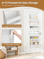 Criusia 2 Pack Over the Door Organizer, Heavy-Duty 6-Shelf Hanging Storage - Image 5