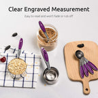 U-Taste 10 Piece Measuring Cups and Spoons Set in 18/8 Stainless Steel - Image 4