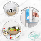 WHYSKO Meal Prep Stainless Steel Mixing Bowls Set, Refrigerator, and Kitchen - Image 8