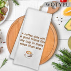 Friend and Coffee Kitchen Towels, Gifts - Image 2