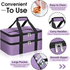 Double Insulated Casserole Carrier, Portable Casserole Carrier - Image 3