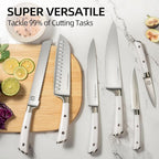 Knife Set, Premium 15 Piece Japanese High Carbon Stainless Steel Knives Set - Image 6