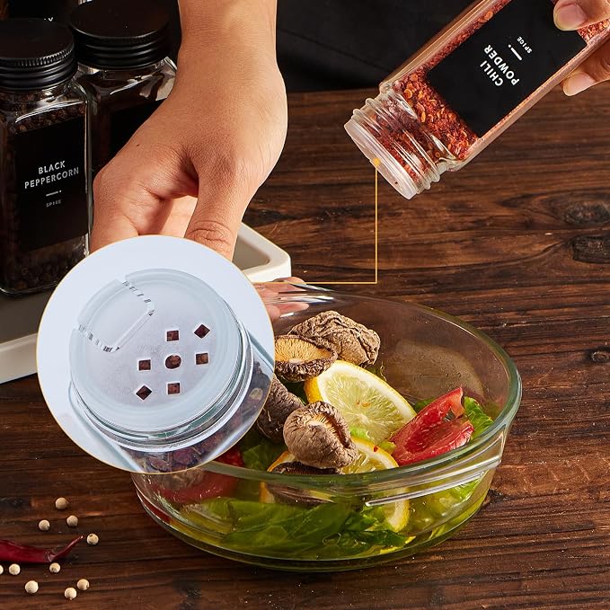 Skiileor 25 Pcs Spice Jars - Image 4