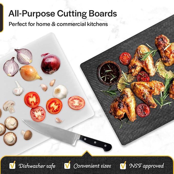 Thirteen Chefs Extra Large 24 x 18 Plastic Cutting Board - Image 2