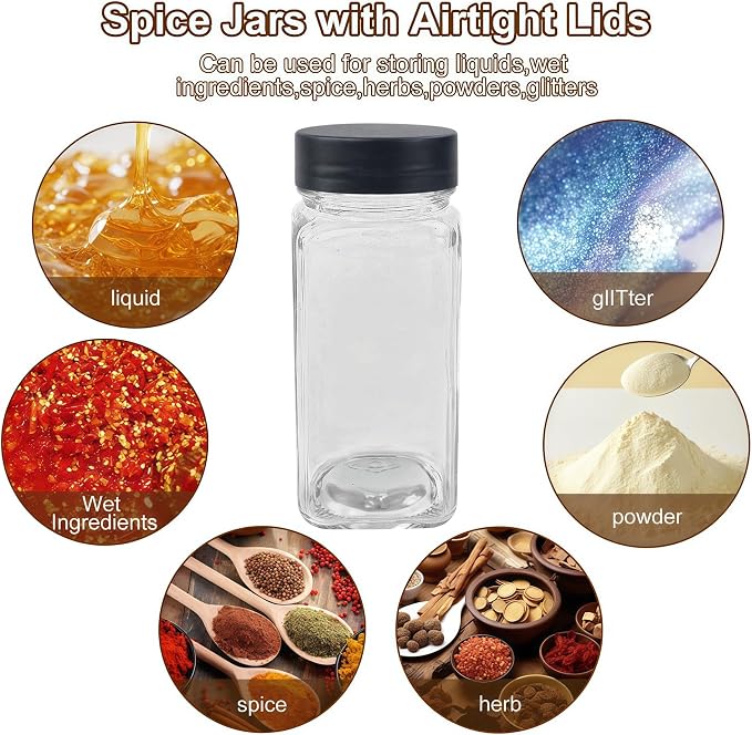 48Pcs Spice Jars Containers - Image 7
