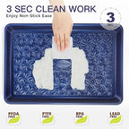 HONGBAKE Nonstick Baking Sheet Pan Set of 3, Cookie Sheets - Image 6