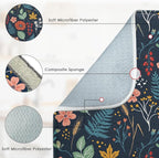 Sanwarm Absorbent Dish Drying Mat, All Lace Colorful Flowers Ornaments - Image 3