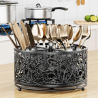 YIUKEA 360° Rotating Utensil Caddy - Image 3