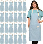 Janmercy 24 Pcs Aprons for Women Men by Janmercy
