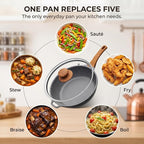 YASHE 12 Inch Nonstick Saute Pan - Image 5