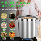 STOCKPOT Extra Large Stock Pot 75 Quart – Heavy Duty Stainless Steel Soup Pot - Image 5