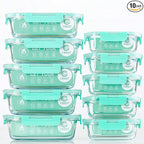 C CREST Glass Food Storage Containers by CCREST