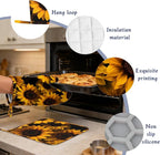 Spring Sunflowers Oven Mitts and Pot Holders Sets of 4 Yellow Flowers Heat - Image 4