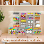 ARSTPEOE 30 Drawers, Acrylic Desk Makeup Organizer, Plastic Drawers Organizer - Image 2