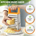 Spring Chef Handheld Stainless Steel XL Parmesan Cheese Grater - Image 3
