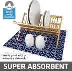 Drymate Jumbo XL Dish Drying Mat, Low-Profile, Super Absorbent, Quick Dry Fabric - Image 2