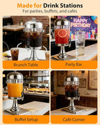 Beverage Dispenser with Stand, 2 Gallon Drink Dispenser - Image 7