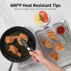 600ºF Heat Resistant Kitchen Tong: U-Taste 7 inch Silicone Cooking Tong - Image 3