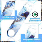 4 Pcs Flat Bottle Opener Heavy Duty Stainless Steel Bottle Opener Beer Flask - Image 3