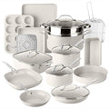 Granitestone Ceraluxe 20 Pc Ceramic Cookware Set Nonstick, Complete Pots and by Granitestone+