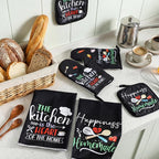 Sratte 6 Pcs Kitchen Decor Accessories Set Farmhouse Towels Pot Holders Oven - Image 3