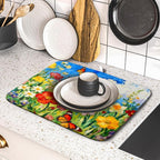 Cute Floral Dish Drying Mat Small - Image 5