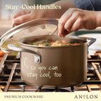 Anolon Ascend Hard Anodized Nonstick Saucepan/Saucepot and Lid - Image 5