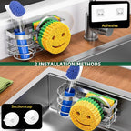 Cisily Smiley Sponge Holder for Kitchen Sink Caddy, Stainless Steel Movable - Image 3