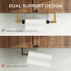 FORIOUS Paper Towel Holder Under Cabinet, Single Hand Operable - Image 3