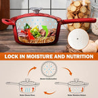 Homikit 3 Quart Saucepan with Lid, Enameled Cast Iron Sauce Pan, Enamel Cast - Image 8